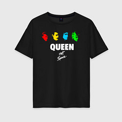 Женская футболка оверсайз Queen