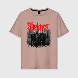 Женская футболка оверсайз SLIPKNOT