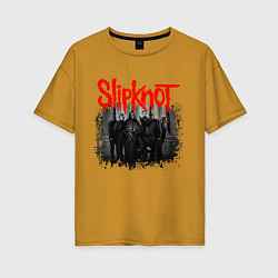 Женская футболка оверсайз SLIPKNOT