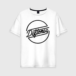 Женская футболка оверсайз Deftones