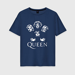 Женская футболка оверсайз QUEEN НА СПИНЕ