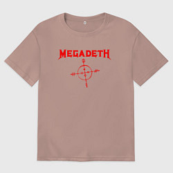 Женская футболка оверсайз Megadeth