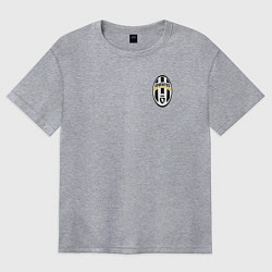 Футболка оверсайз женская JUVENTUS, цвет: меланж