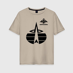 Женская футболка оверсайз Космические войска