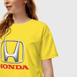 Футболка оверсайз женская HONDA, цвет: желтый — фото 2