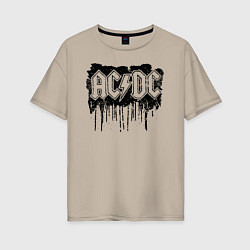 Женская футболка оверсайз ACDC