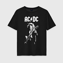 Женская футболка оверсайз ACDC