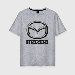 Женская футболка оверсайз MAZDA LOGO