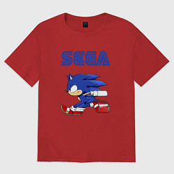 Футболка оверсайз женская SEGA, цвет: красный