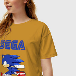 Футболка оверсайз женская SEGA, цвет: горчичный — фото 2