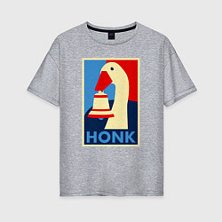 Футболка оверсайз женская Untitled goose, цвет: меланж