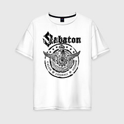 Футболка оверсайз женская Sabaton, цвет: белый