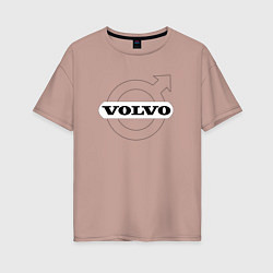Женская футболка оверсайз VOLVO