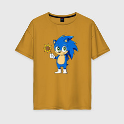 Женская футболка оверсайз Baby Sonic