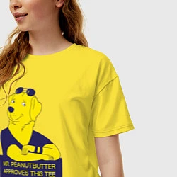 Футболка оверсайз женская Mr Peanutbutter, цвет: желтый — фото 2