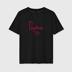 Женская футболка оверсайз Payton Moormeier сердце