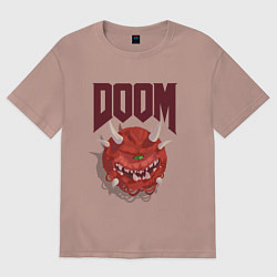 Женская футболка оверсайз DOOM