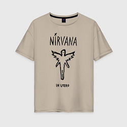 Женская футболка оверсайз Nirvana In utero