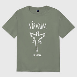 Женская футболка оверсайз Nirvana In utero