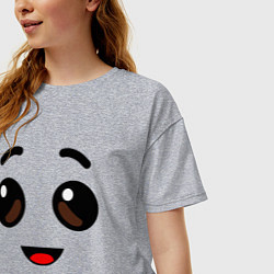 Футболка оверсайз женская ЛИЦО БАНАНА ИЗ FORTNITE, цвет: меланж — фото 2