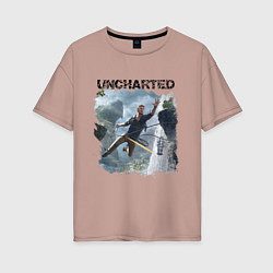 Женская футболка оверсайз UNCHARTED