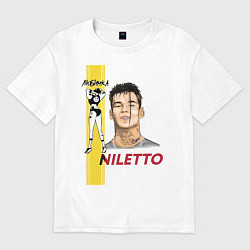 Футболка оверсайз женская NILETTO, цвет: белый
