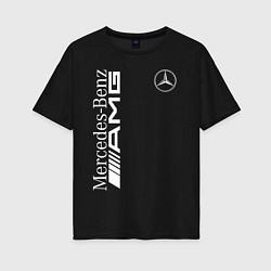 Футболка оверсайз женская MERCEDES-BENZ AMG, цвет: черный