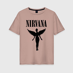 Футболка оверсайз женская NIRVANA, цвет: пыльно-розовый