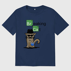 Женская футболка оверсайз Breaking Cat