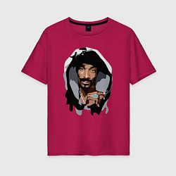 Женская футболка оверсайз Snoop Dogg