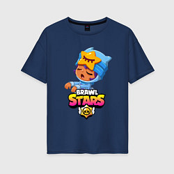 Женская футболка оверсайз BRAWL STARS SANDY