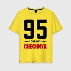 Женская футболка оверсайз 95 Chechnya