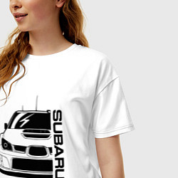 Футболка оверсайз женская SUBARU Z, цвет: белый — фото 2