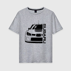 Футболка оверсайз женская SUBARU Z, цвет: меланж