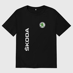 Женская футболка оверсайз SKODA