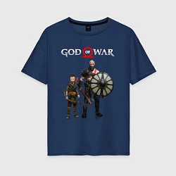 Женская футболка оверсайз GOD OF WAR