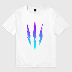 Футболка оверсайз женская ВЕДЬМАК, цвет: белый