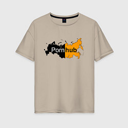Женская футболка оверсайз Logo PornHub