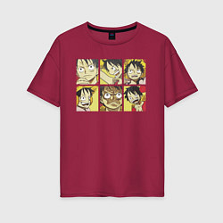 Женская футболка оверсайз Monkey D Luffy