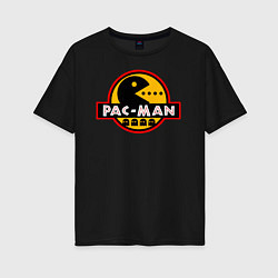 Футболка оверсайз женская PAC-MAN, цвет: черный