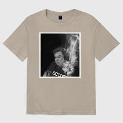 Футболка оверсайз женская MASK, цвет: миндальный