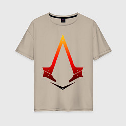 Женская футболка оверсайз Assassins Creed