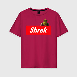Женская футболка оверсайз Shrek