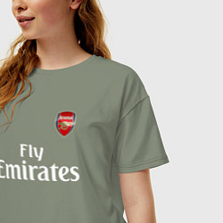 Футболка оверсайз женская ARSENAL, цвет: авокадо — фото 2