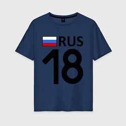 Женская футболка оверсайз RUS 18
