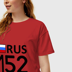 Футболка оверсайз женская RUS 152, цвет: красный — фото 2
