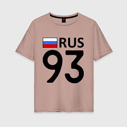 Женская футболка оверсайз RUS 93