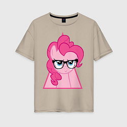 Женская футболка оверсайз Pinky Pie hipster