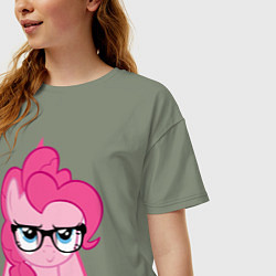 Футболка оверсайз женская Pinky Pie hipster, цвет: авокадо — фото 2