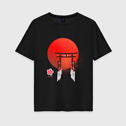 Женская футболка оверсайз Япония